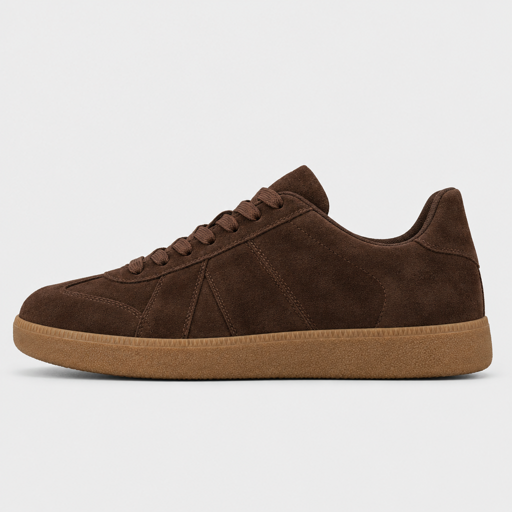 Spoleto by Amari, Brown Suede, side view